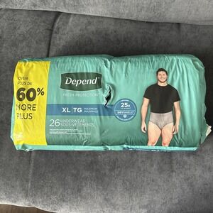 Depend Disposable Underwear Male X-Large 26 Ct